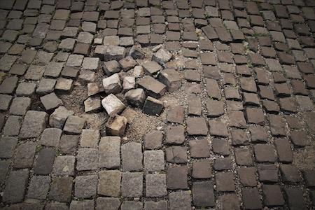 pavers in a pile